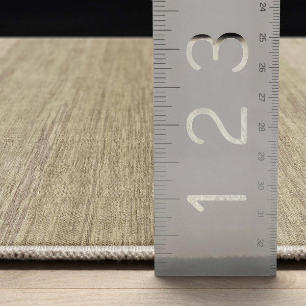 Well Woven Abstract Sunset Vintage Gradient FlatWeave Beige Green Area